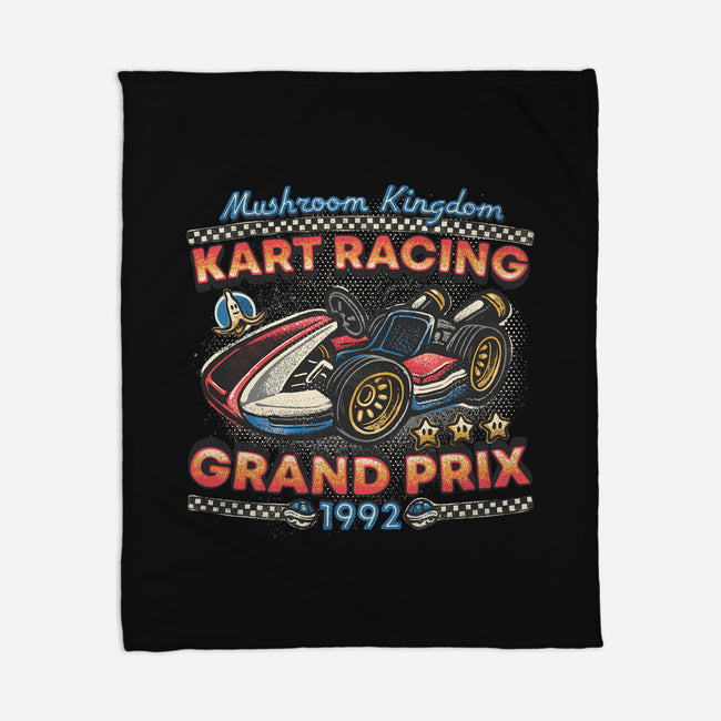 Kart Racing Grand Prix-None-Fleece-Blanket-glitchygorilla
