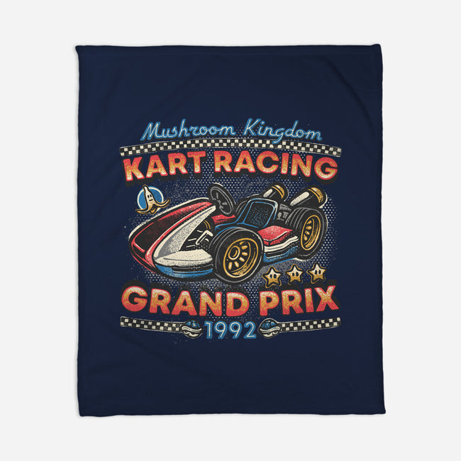 Kart Racing Grand Prix-None-Fleece-Blanket-glitchygorilla