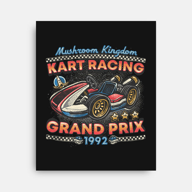 Kart Racing Grand Prix-None-Stretched-Canvas-glitchygorilla