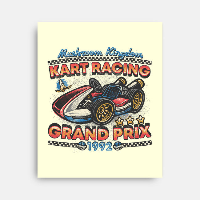 Kart Racing Grand Prix-None-Stretched-Canvas-glitchygorilla