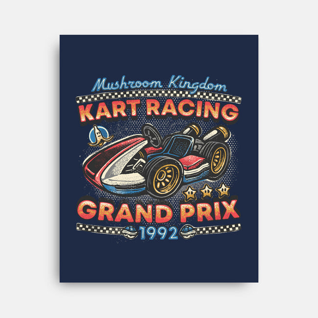 Kart Racing Grand Prix-None-Stretched-Canvas-glitchygorilla