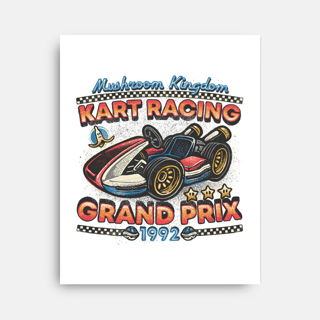 Kart Racing Grand Prix-None-Stretched-Canvas-glitchygorilla