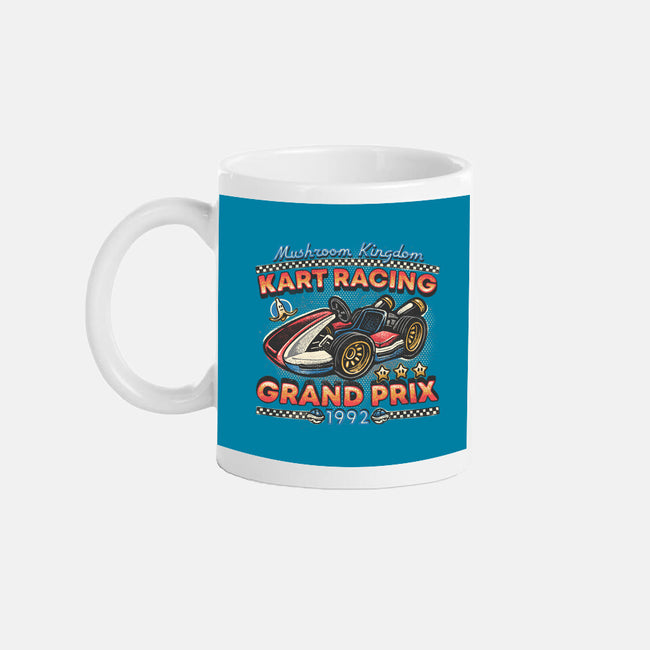 Kart Racing Grand Prix-None-Mug-Drinkware-glitchygorilla