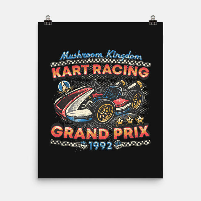 Kart Racing Grand Prix-None-Matte-Poster-glitchygorilla