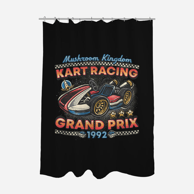 Kart Racing Grand Prix-None-Polyester-Shower Curtain-glitchygorilla