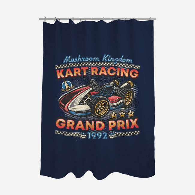 Kart Racing Grand Prix-None-Polyester-Shower Curtain-glitchygorilla