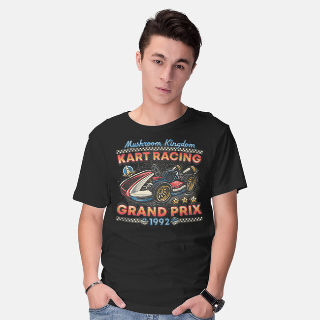 Kart Racing Grand Prix-Mens-Basic-Tee-glitchygorilla