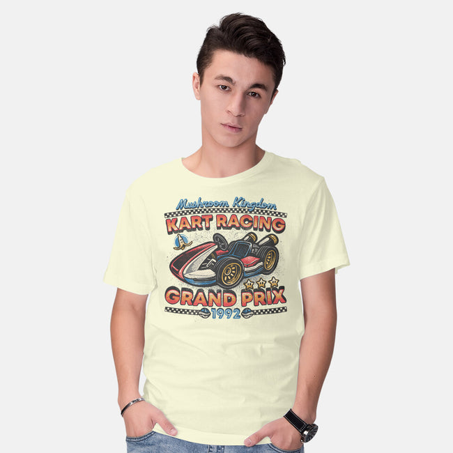 Kart Racing Grand Prix-Mens-Basic-Tee-glitchygorilla