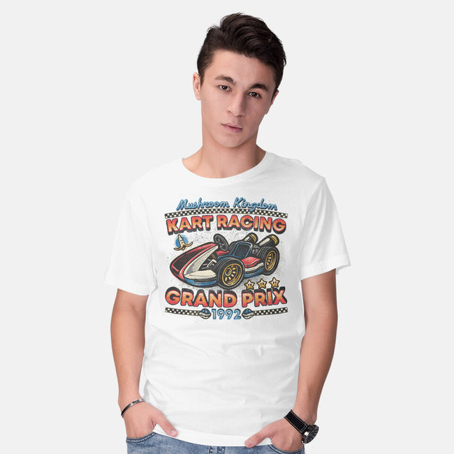 Kart Racing Grand Prix-Mens-Basic-Tee-glitchygorilla