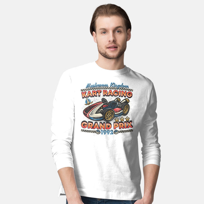 Kart Racing Grand Prix-Mens-Long Sleeved-Tee-glitchygorilla