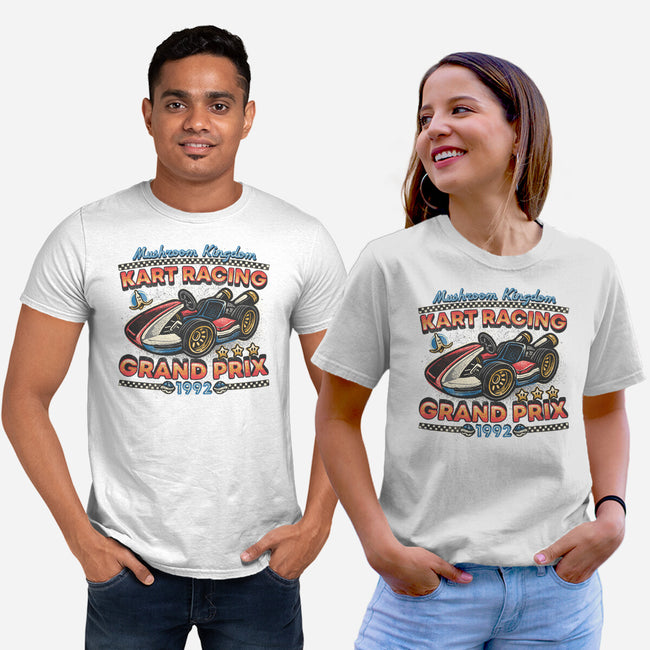 Kart Racing Grand Prix-Unisex-Basic-Tee-glitchygorilla