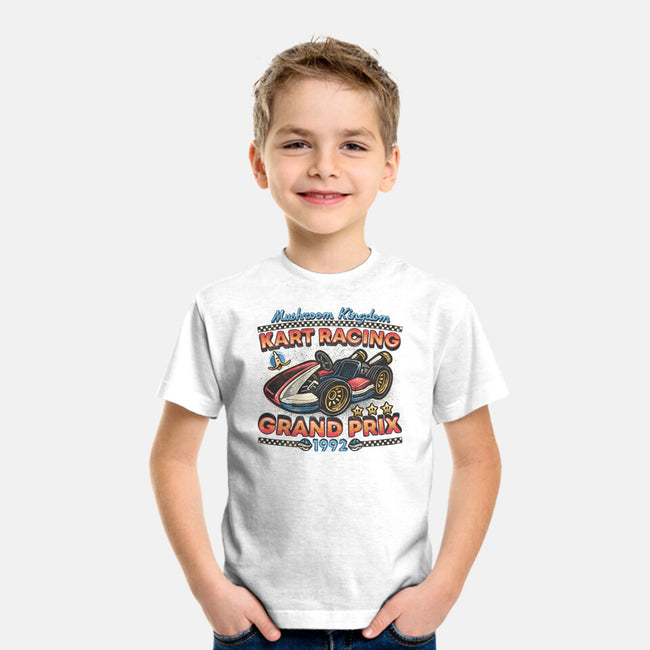Kart Racing Grand Prix-Youth-Basic-Tee-glitchygorilla