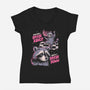Mostly I Break Down-Womens-V-Neck-Tee-eduely