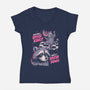 Mostly I Break Down-Womens-V-Neck-Tee-eduely