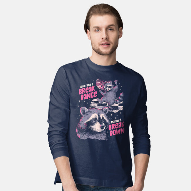 Mostly I Break Down-Mens-Long Sleeved-Tee-eduely