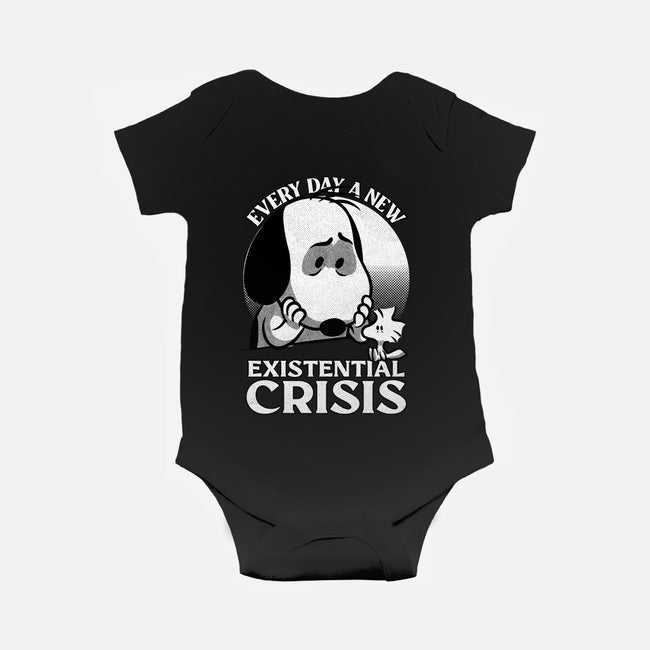 Existential Crisis Dog-Baby-Basic-Onesie-Studio Mootant