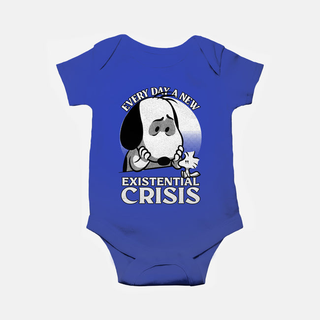 Existential Crisis Dog-Baby-Basic-Onesie-Studio Mootant