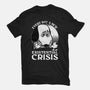 Existential Crisis Dog-Mens-Basic-Tee-Studio Mootant