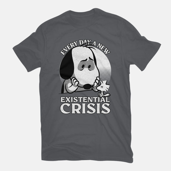 Existential Crisis Dog-Mens-Basic-Tee-Studio Mootant