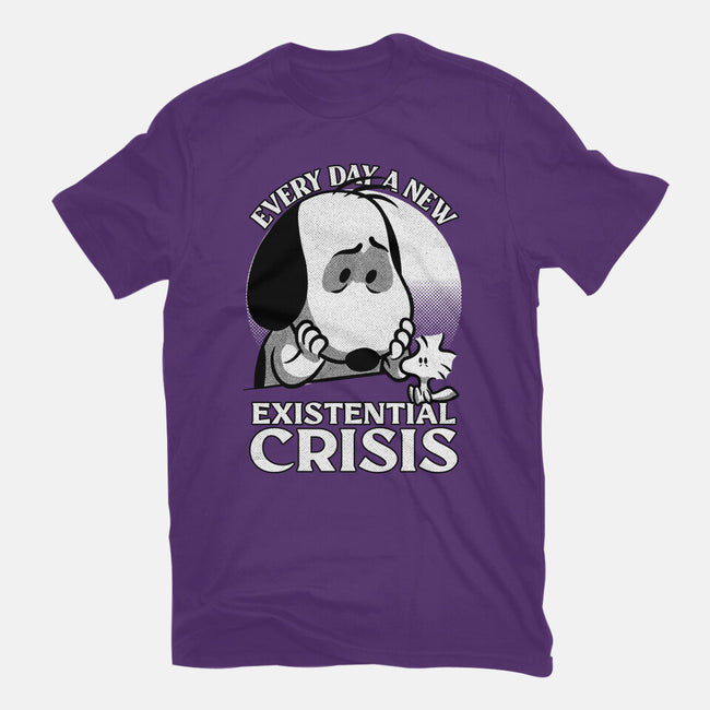 Existential Crisis Dog-Mens-Basic-Tee-Studio Mootant
