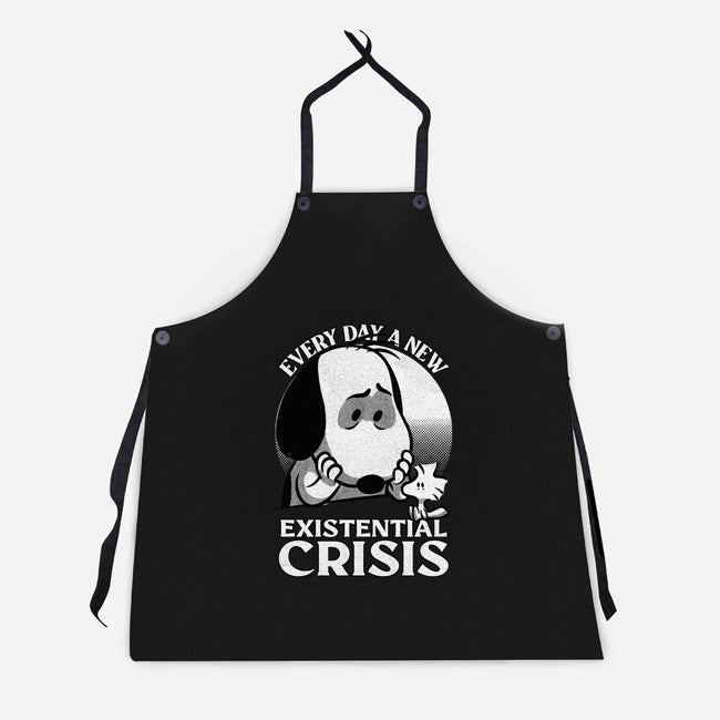 Existential Crisis Dog-Unisex-Kitchen-Apron-Studio Mootant