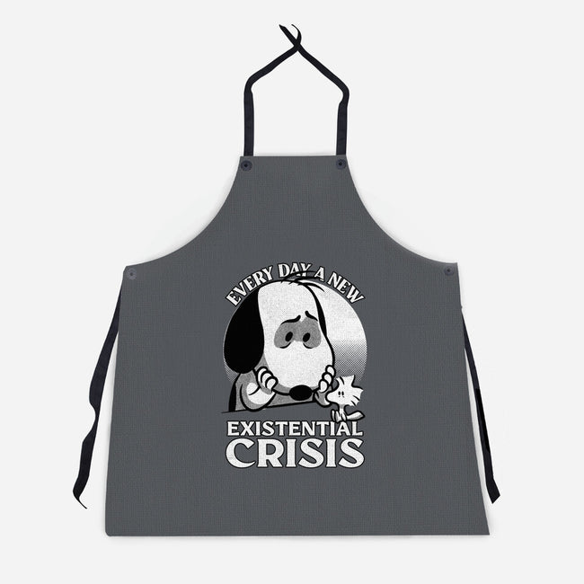Existential Crisis Dog-Unisex-Kitchen-Apron-Studio Mootant