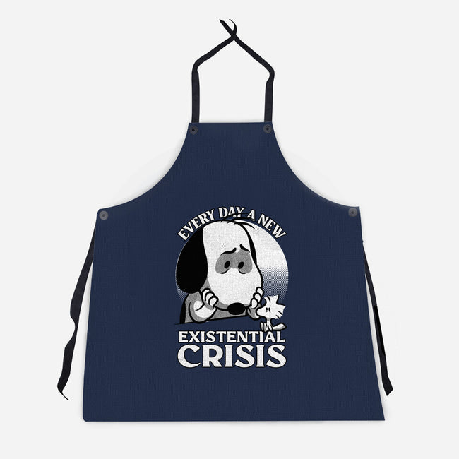 Existential Crisis Dog-Unisex-Kitchen-Apron-Studio Mootant