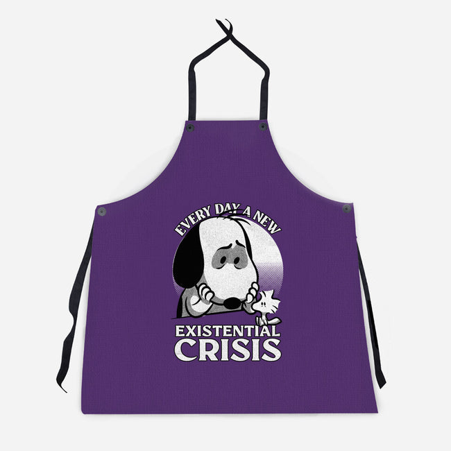 Existential Crisis Dog-Unisex-Kitchen-Apron-Studio Mootant