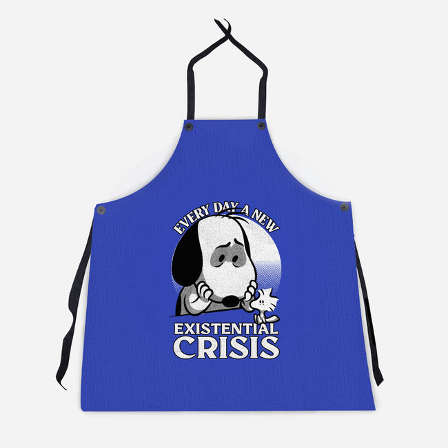 Existential Crisis Dog-Unisex-Kitchen-Apron-Studio Mootant