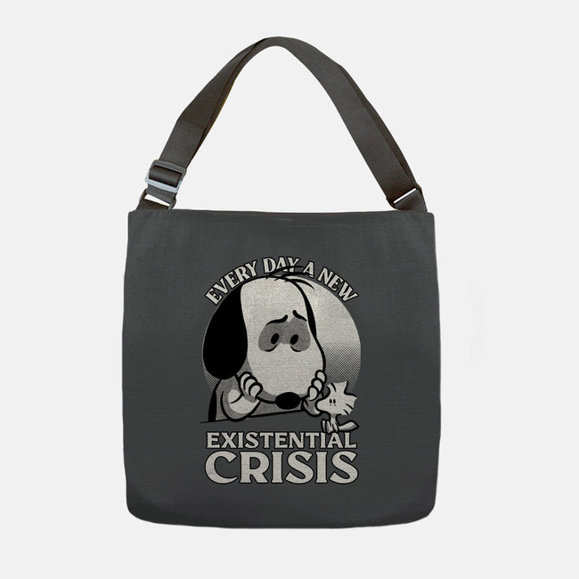 Existential Crisis Dog-None-Adjustable Tote-Bag-Studio Mootant