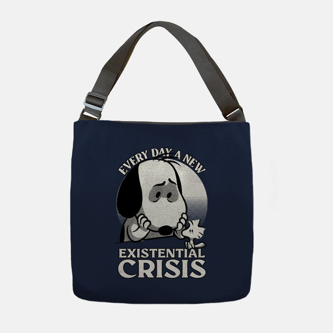 Existential Crisis Dog-None-Adjustable Tote-Bag-Studio Mootant