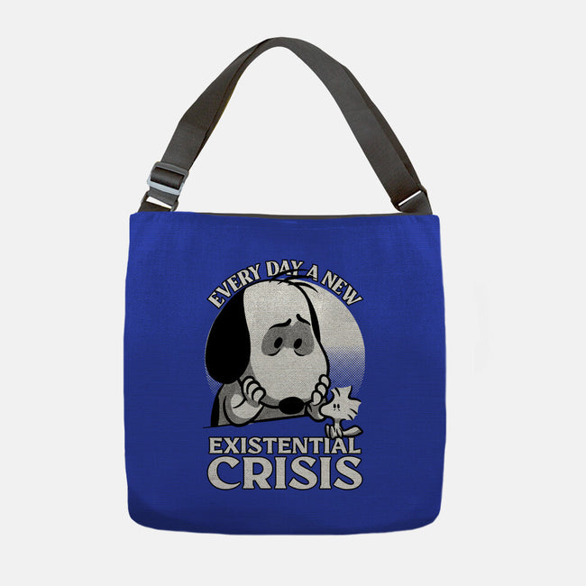 Existential Crisis Dog-None-Adjustable Tote-Bag-Studio Mootant