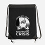 Existential Crisis Dog-None-Drawstring-Bag-Studio Mootant