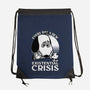 Existential Crisis Dog-None-Drawstring-Bag-Studio Mootant
