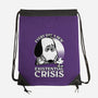 Existential Crisis Dog-None-Drawstring-Bag-Studio Mootant