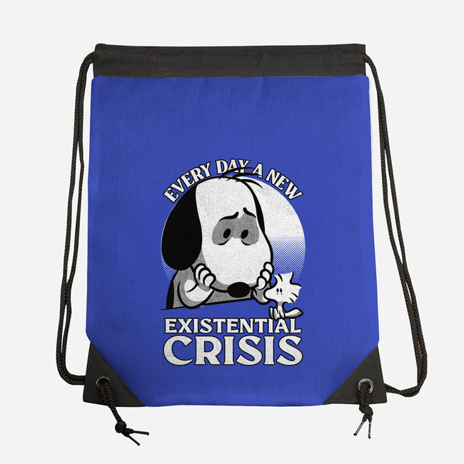 Existential Crisis Dog-None-Drawstring-Bag-Studio Mootant