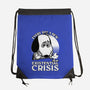 Existential Crisis Dog-None-Drawstring-Bag-Studio Mootant