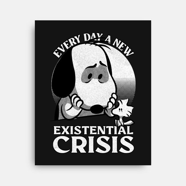 Existential Crisis Dog-None-Stretched-Canvas-Studio Mootant