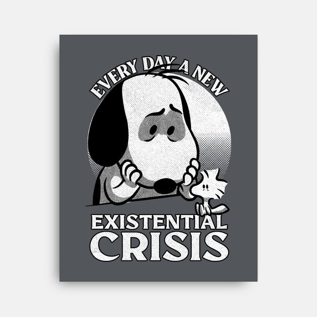 Existential Crisis Dog-None-Stretched-Canvas-Studio Mootant