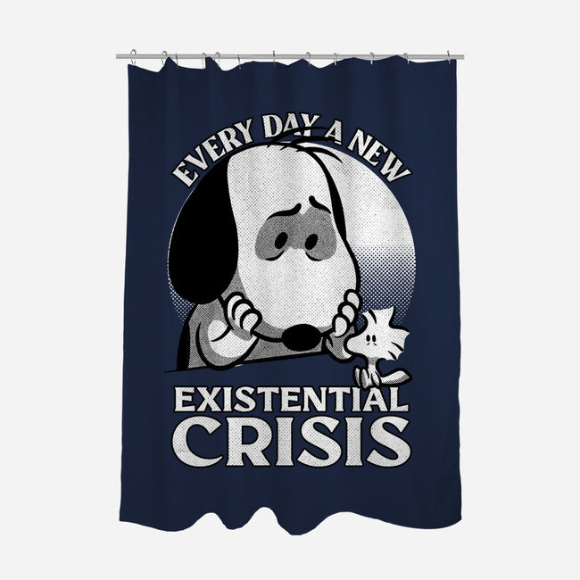 Existential Crisis Dog-None-Polyester-Shower Curtain-Studio Mootant