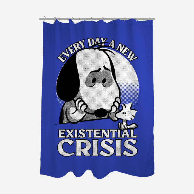 Existential Crisis Dog-None-Polyester-Shower Curtain-Studio Mootant
