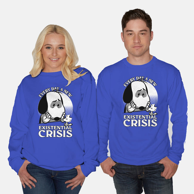 Existential Crisis Dog-Unisex-Crew Neck-Sweatshirt-Studio Mootant