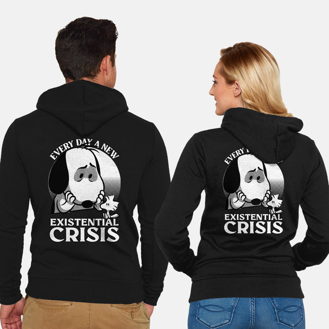 Existential Crisis Dog-Unisex-Zip-Up-Sweatshirt-Studio Mootant