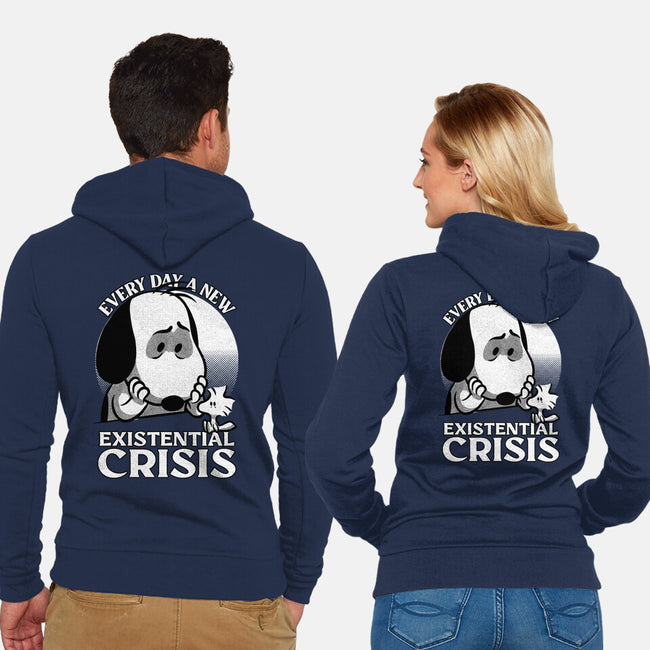 Existential Crisis Dog-Unisex-Zip-Up-Sweatshirt-Studio Mootant