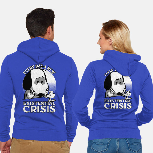Existential Crisis Dog-Unisex-Zip-Up-Sweatshirt-Studio Mootant