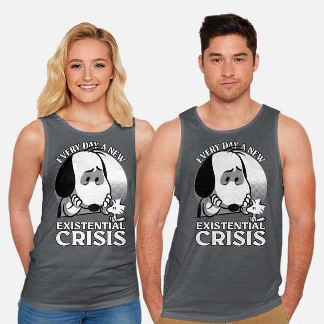 Existential Crisis Dog-Unisex-Basic-Tank-Studio Mootant
