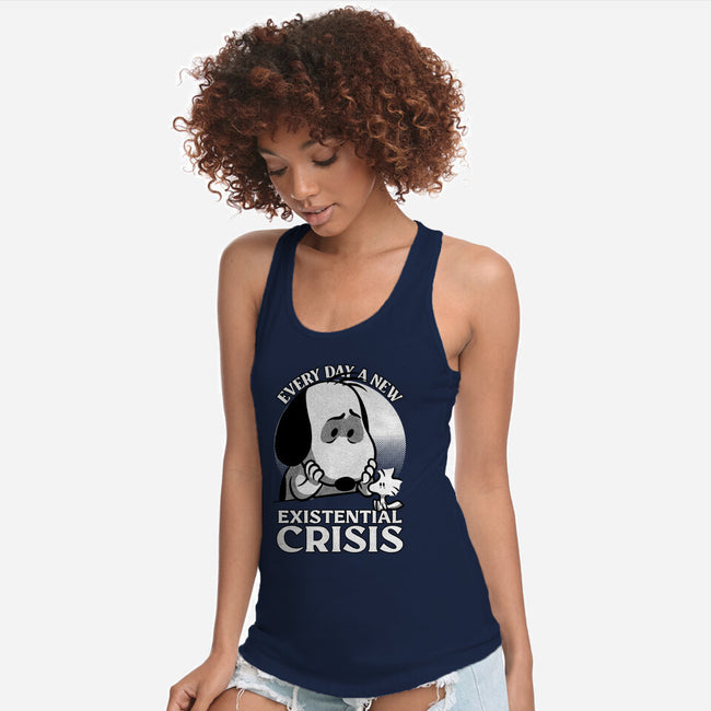 Existential Crisis Dog-Womens-Racerback-Tank-Studio Mootant