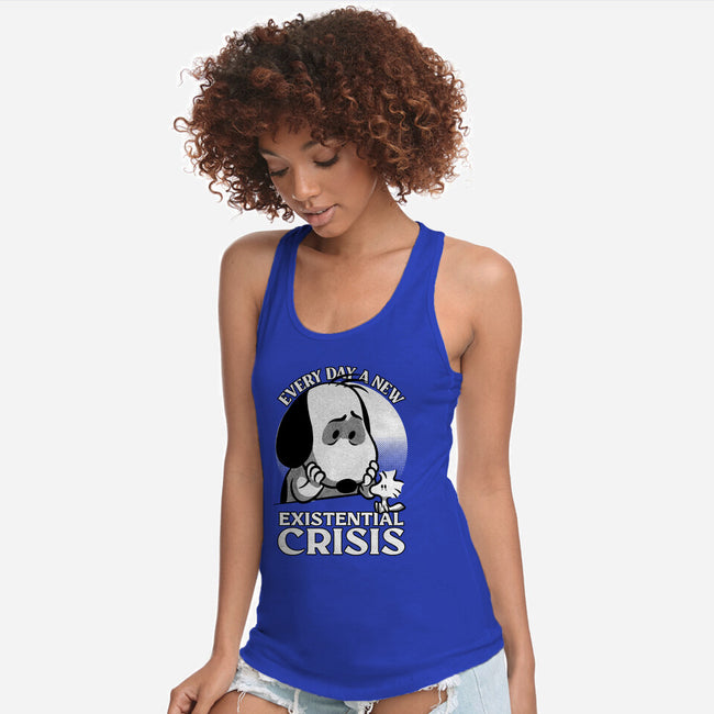Existential Crisis Dog-Womens-Racerback-Tank-Studio Mootant