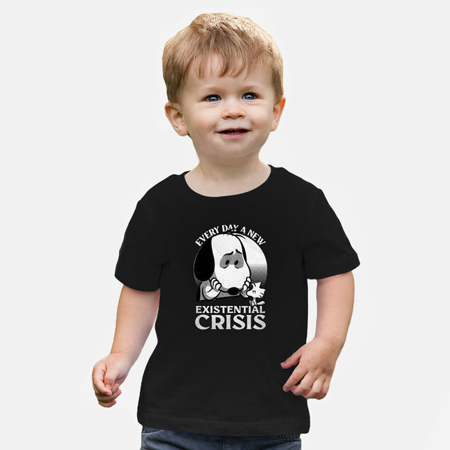 Existential Crisis Dog-Baby-Basic-Tee-Studio Mootant