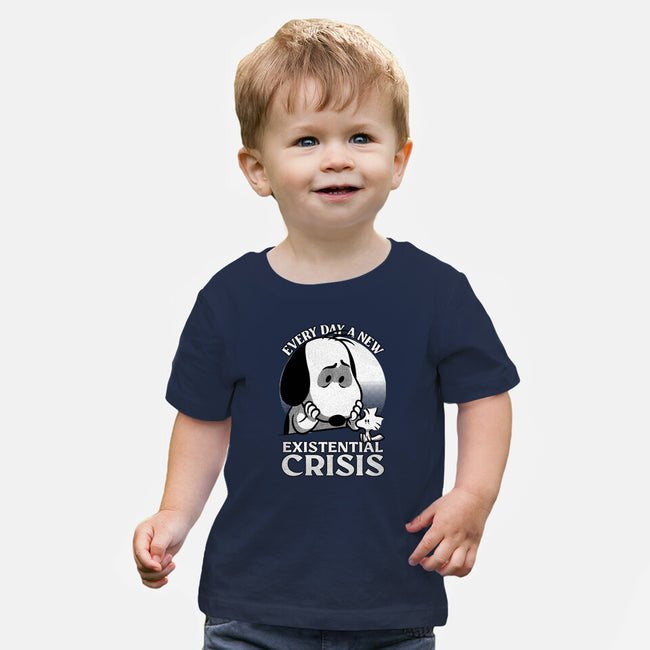 Existential Crisis Dog-Baby-Basic-Tee-Studio Mootant